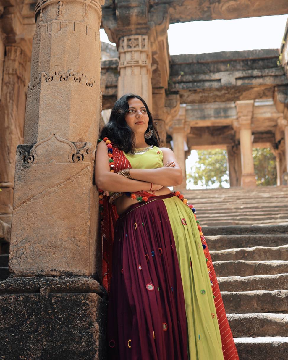 Aabhliya Green Magenta - Sangini Boutique