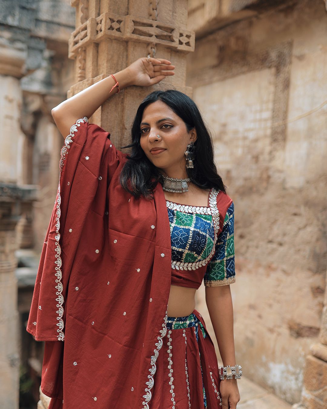 Laal Utsav Gota Patti - Sangini Boutique