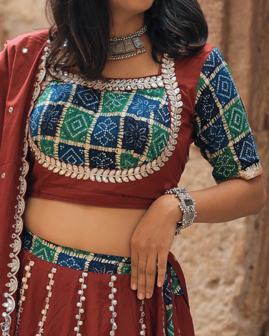 Laal Utsav Gota Patti - Sangini Boutique