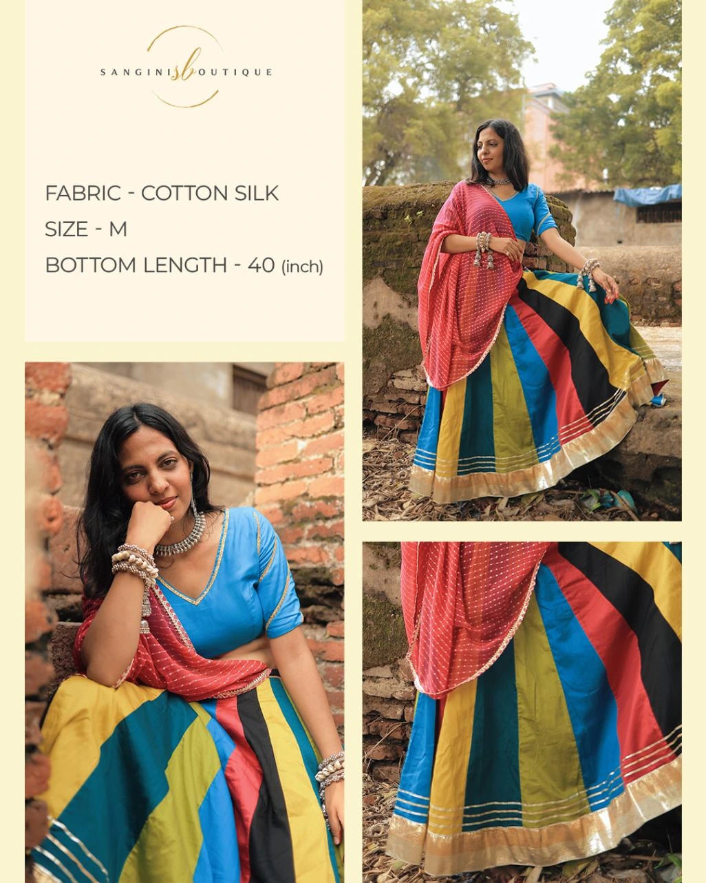 Navrangi Golden Detailed