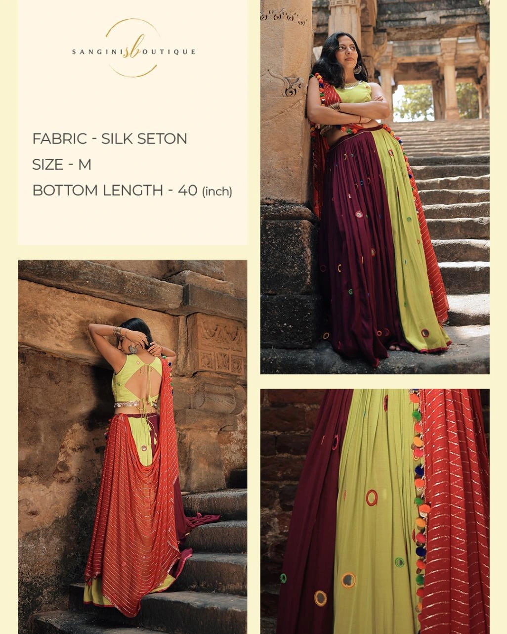 Aabhliya Green Magenta